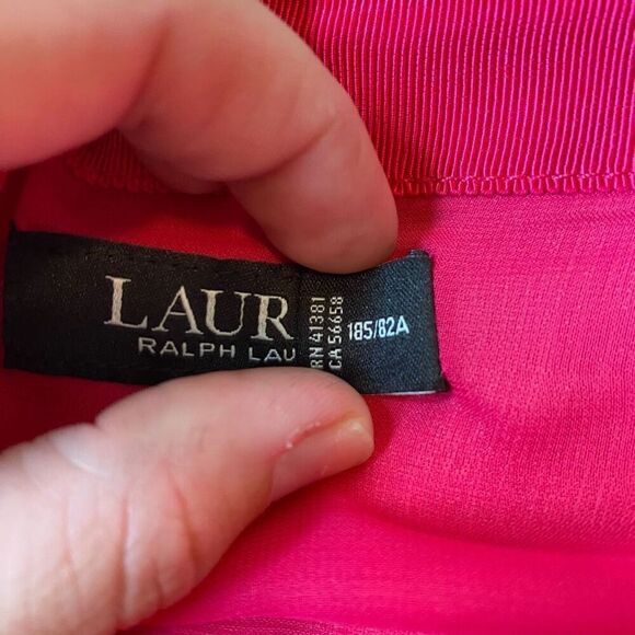 Lauren Ralph Lauren Black Label Ombré Linen Blend Midi Skirt Plus Size - Picture 6 of 8